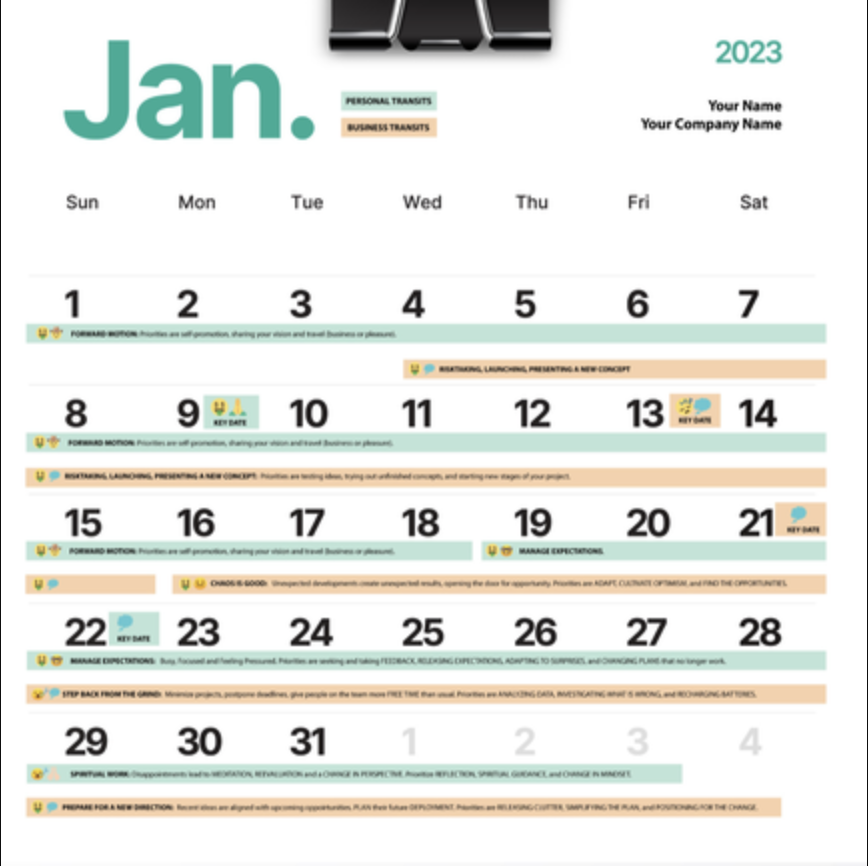 Claim a 25% discount on a Personal FLOW Calendar!